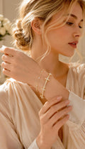 Vintage Gold Cross Bracelet, Baroque Crystal Cuff, Feminine Gothic Luxury Jewelry