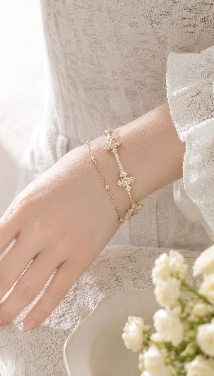 Vintage Gold Cross Bracelet, Baroque Crystal Cuff, Feminine Gothic Luxury Jewelry